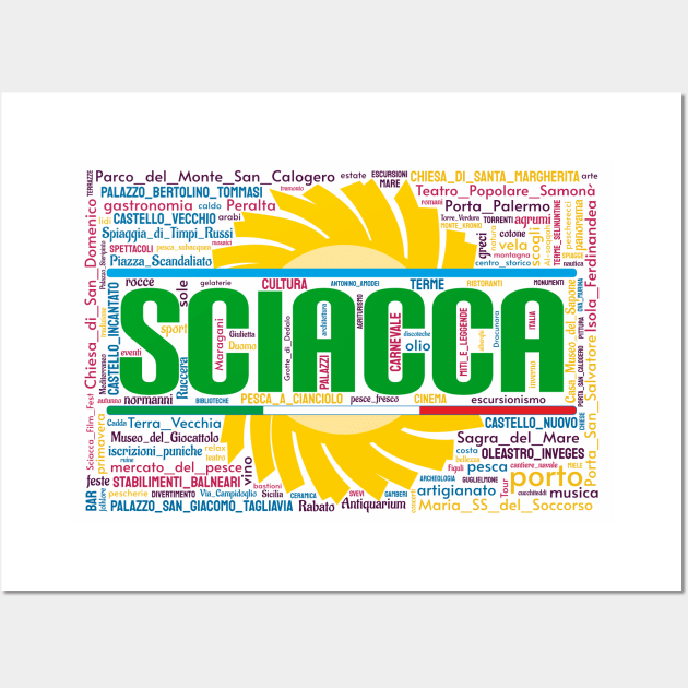 Sciacca Wordart Wall Art by Condormax